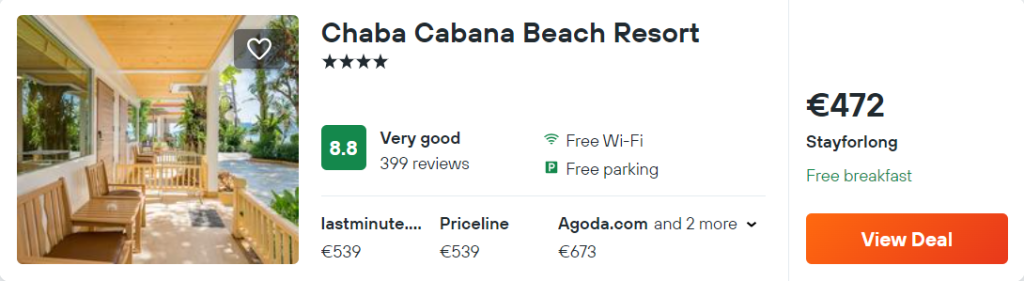 Chaba Cabana Beach Resort