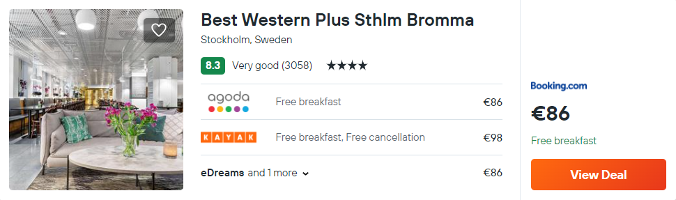 Best Western Plus Sthlm Bromma