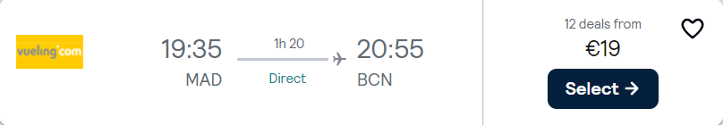 cheap flights to Spain