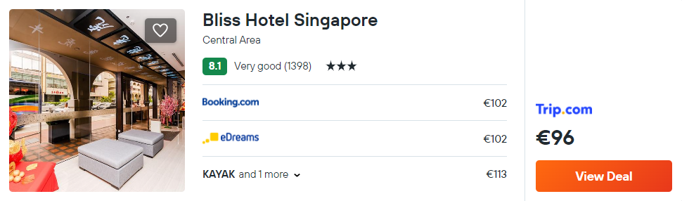 Bliss Hotel Singapore