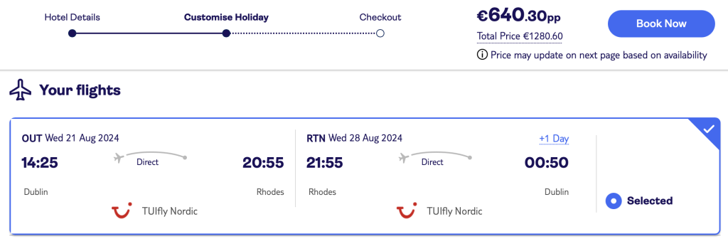 holiday in Rhodes