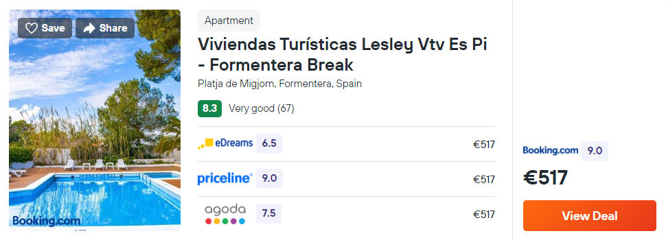 Viviendas Turísticas Lesley Vtv Es Pi - Formentera Break