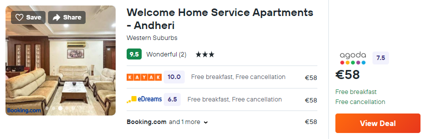 Welcome Home Service Apartments - Andheri