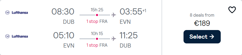 cheap flights to Armenia