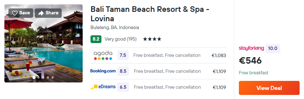 Bali Taman Beach Resort & Spa - Lovina