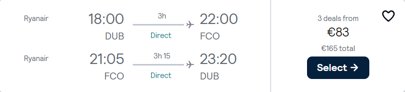 cheap flights to Italy