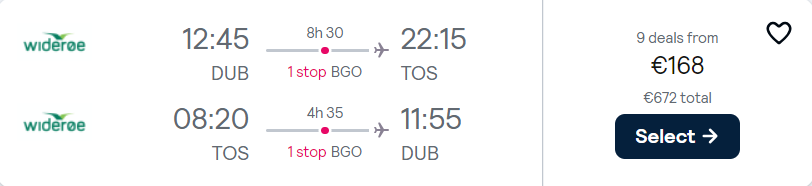 cheap flights to Norway