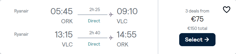 cheap flights to Spain