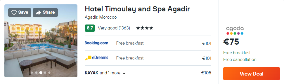 Hotel Timoulay and Spa Agadir