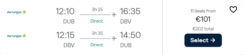 cheap flights to Croatia