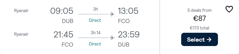 cheap flights to Italy