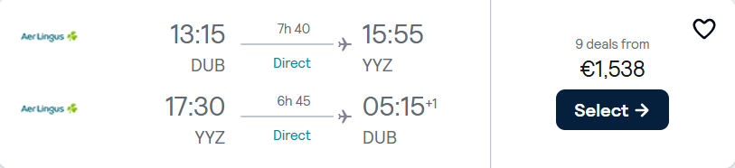 cheap flights to Canada