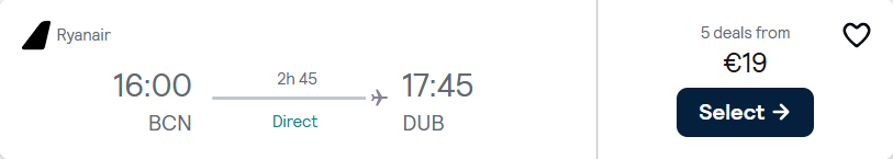 cheap flights to Ireland