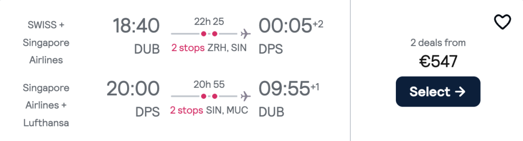 flights to Bali