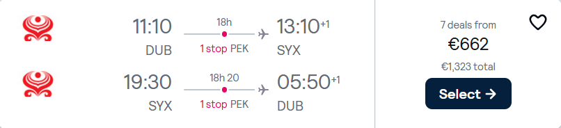 cheap flights to China