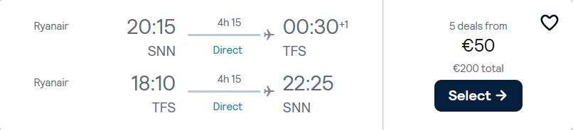 cheap flights to Spain