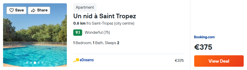 Un nid à Saint Tropez