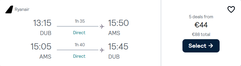 cheap flights to Netherlands