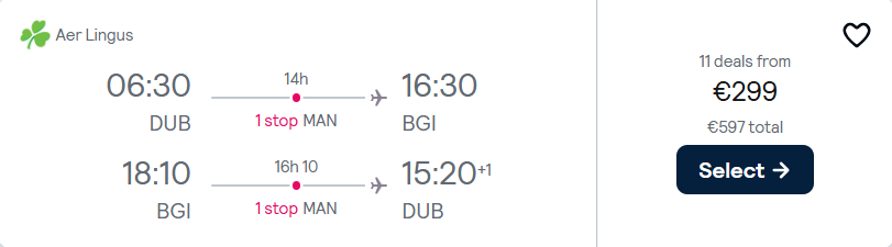 cheap flights to Barbados