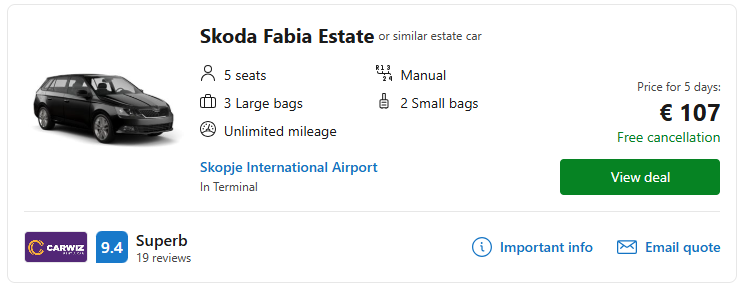 cheap car