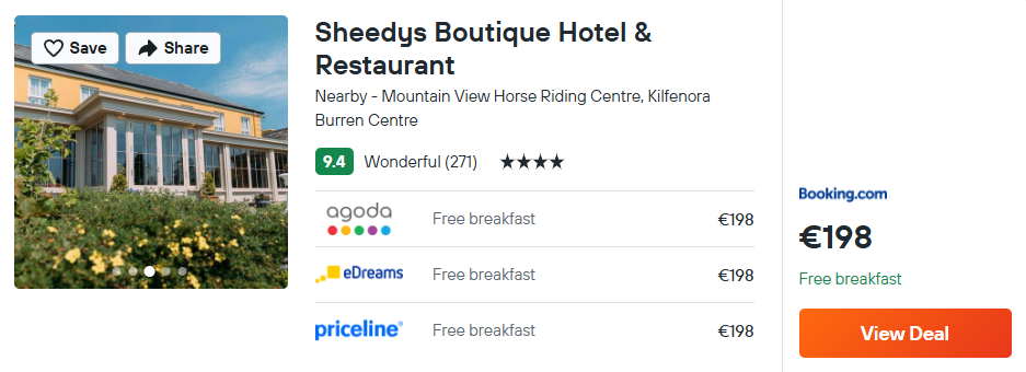Sheedys Boutique Hotel & Restaurant
