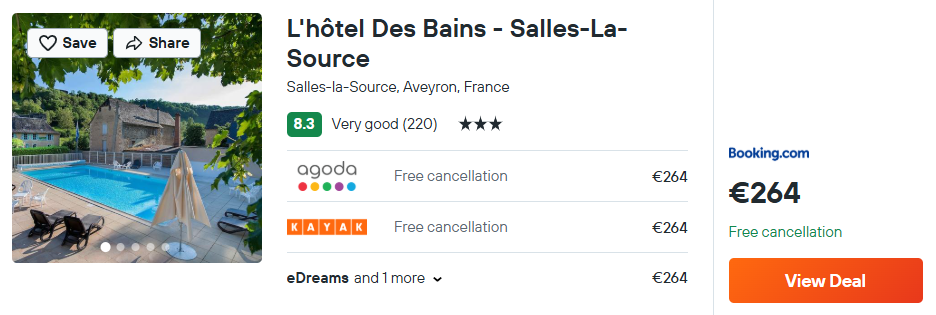 L'hôtel Des Bains - Salles-La-Source