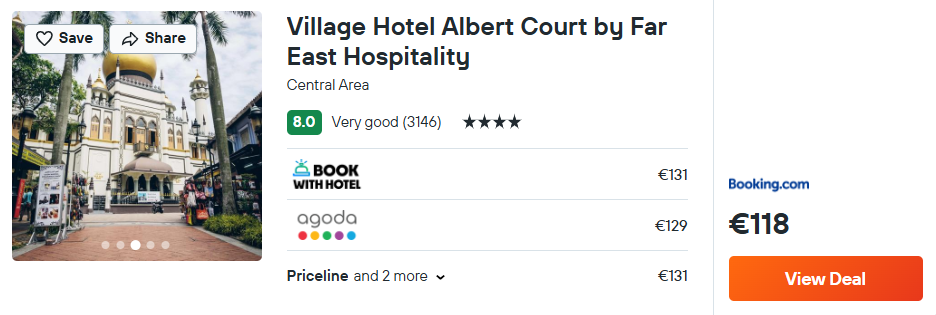 Village Hotel Albert Court by Far East Hospitality