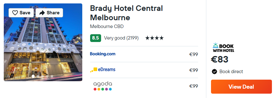 Brady Hotel Central Melbourne
