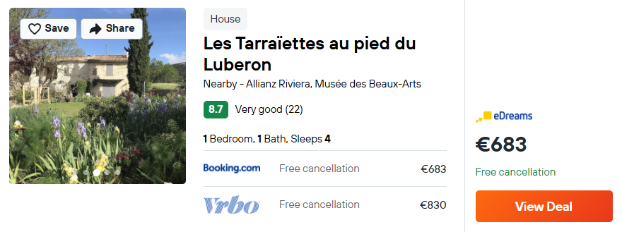 Les Tarraïettes au pied du Luberon