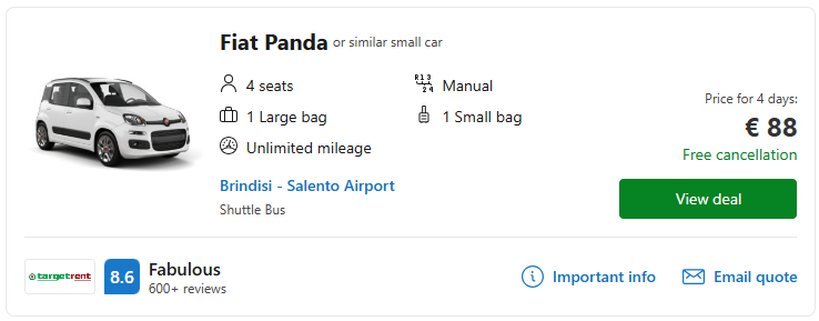 cheap car