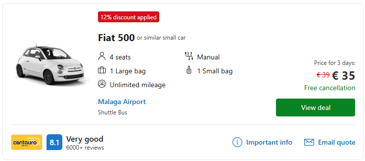 cheap car