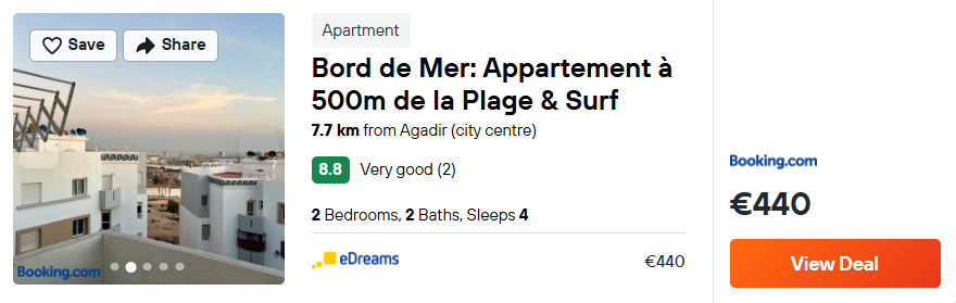 Bord de Mer: Appartement Γ 500m de la Plage & Surf
