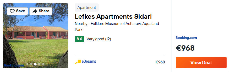 Lefkes Apartments Sidari