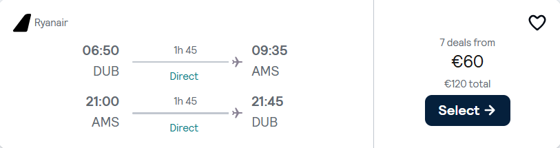 cheap flights to Netherlands