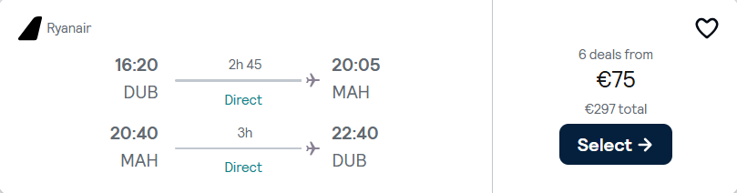 cheap flights to Spain