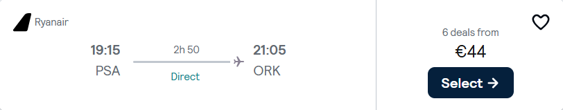 cheap flights to Ireland