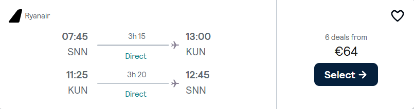 cheap flights to Lithuania