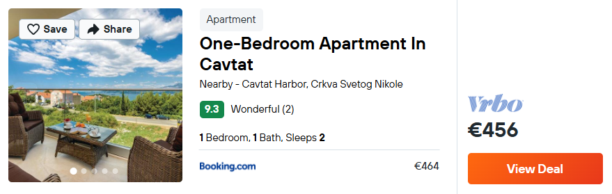 One-Bedroom Apartment In Cavtat