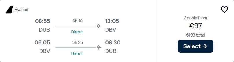 cheap flights to Croatia