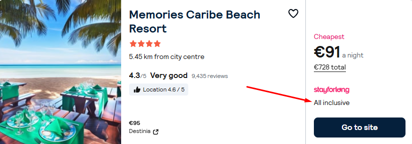Memories Caribe Beach Resort