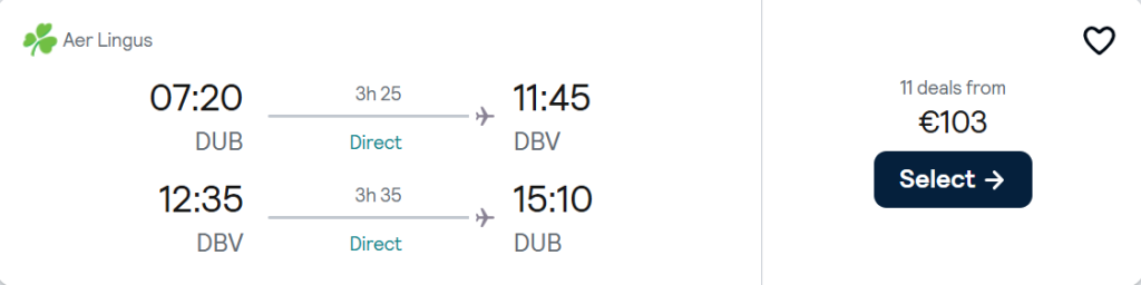 cheap flights to Croatia
