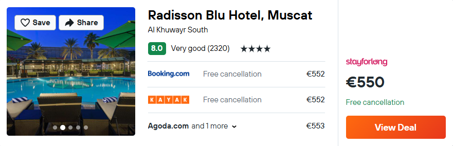 Radisson Blu Hotel, Muscat