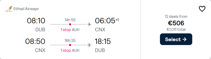 cheap flights to Thailand