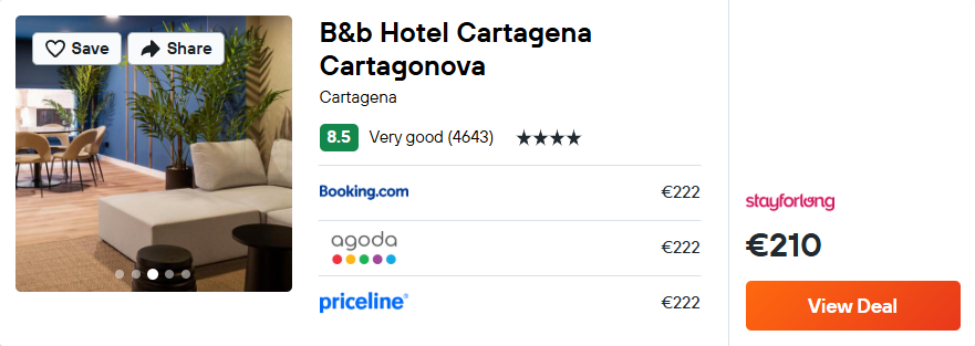 B&b Hotel Cartagena Cartagonova