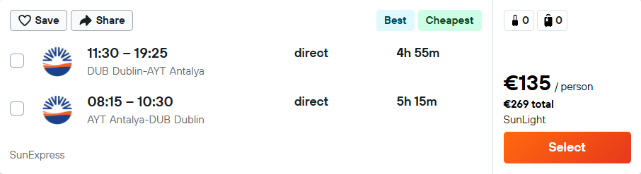 cheap flights to Turkey