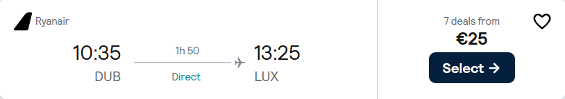 cheap flights to Luxembourg
