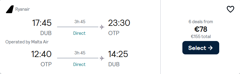 cheap flights to Romania