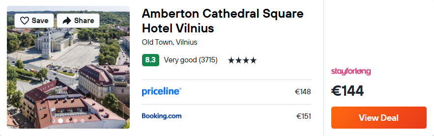 Amberton Cathedral Square Hotel Vilnius