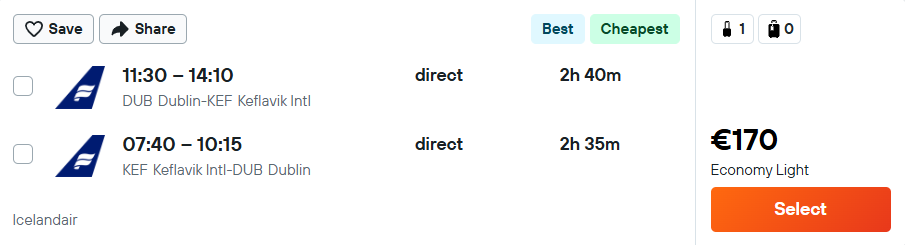 cheap flights to Iceland