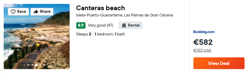 Canteras beach